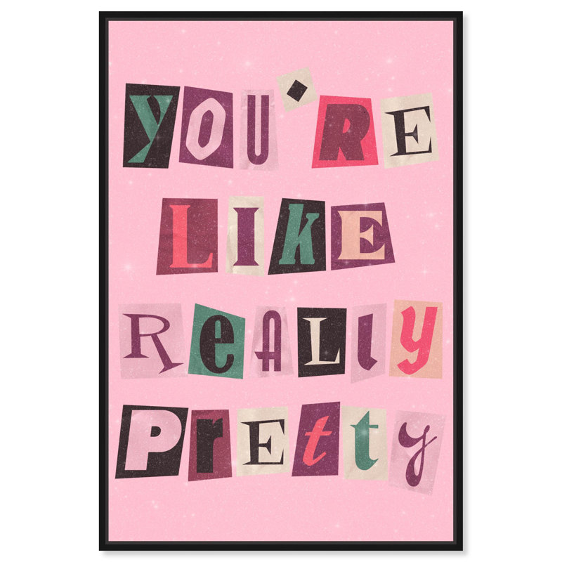 «Really Pretty Canvas Trend» par Art Remedy, H 46 po x l 31 po, Cadre noir