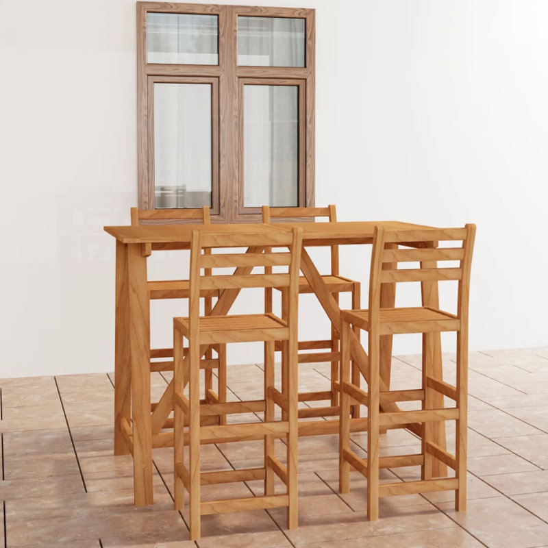 Mahie Rectangular - Bar Height Dining Set, 4