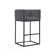 Upholstered Counter Stool with Metal Frame
