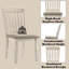Élégant ensemble de chaises d'appoint en tissu brun clair et crème, confortable et durable pour les espaces de salle à manger et de vie