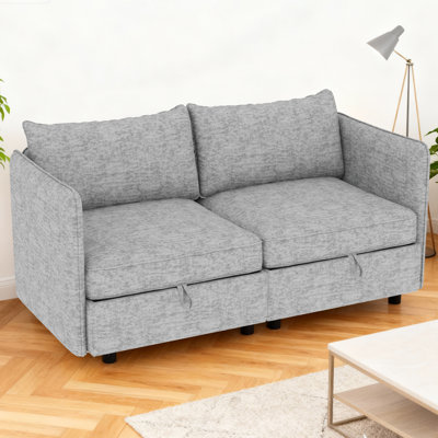 Canapé modulaire avec rangement caché Causeuse