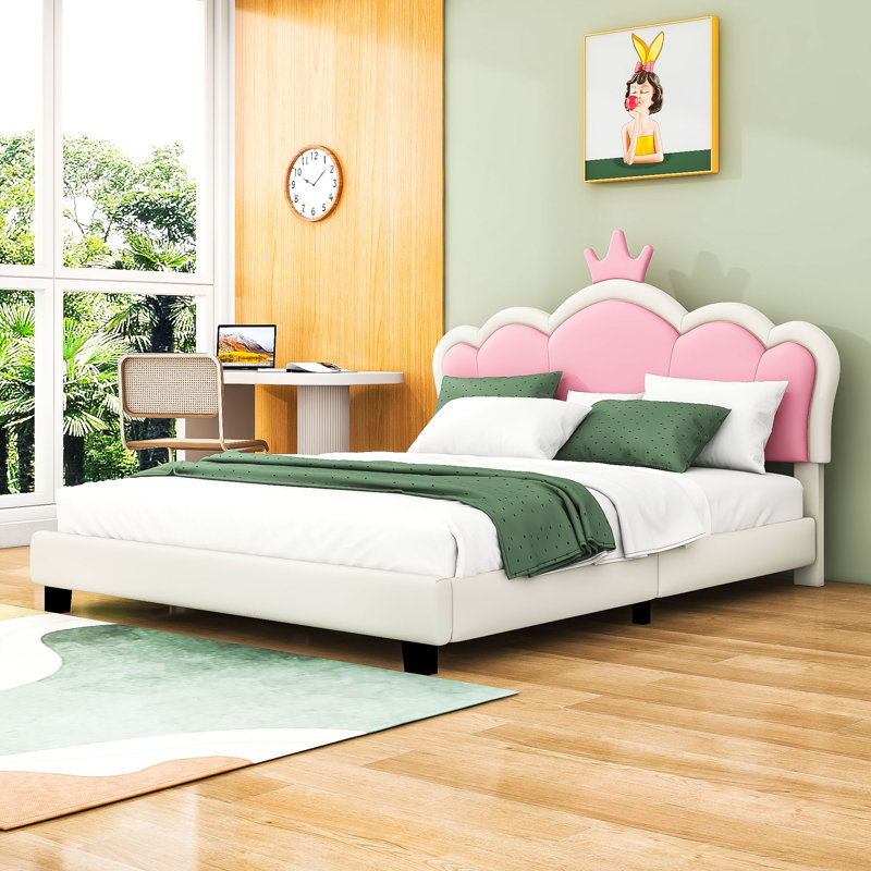 Jula Upholstered Platform Bed With Headboard, Full