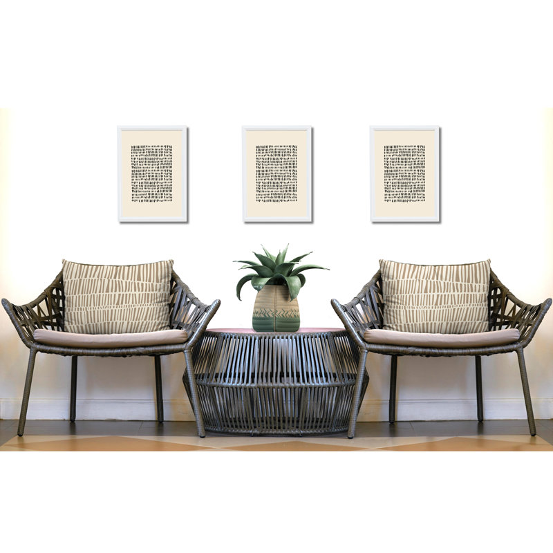 Ikom Polyester/Polyester Blend Lumbar Rectangular Indoor/Outdoor Pillow Cover & Insert, Beige, 18"H x 25"W