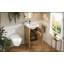 Meuble-lavabo de 18 po avec rangement, lavabo en céramique, tablette réglable, charnières à fermeture douce pour les petits espaces