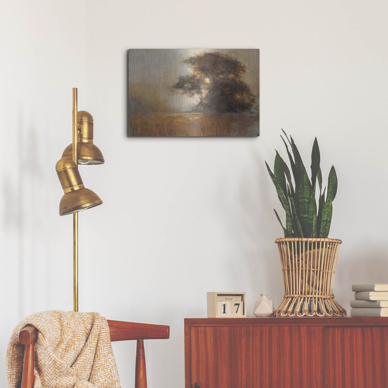 Art mural en métal Winston Porter «First Light 1» par Julia Purinton, H 12 po x l 16 po