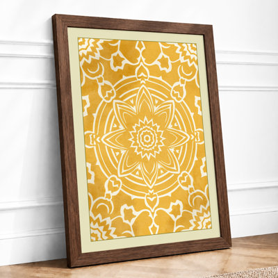 Golden Mandala Geometric - Print