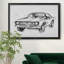 Croquis de voiture classique III - reproduction de cadre photo-850005344-850005345
