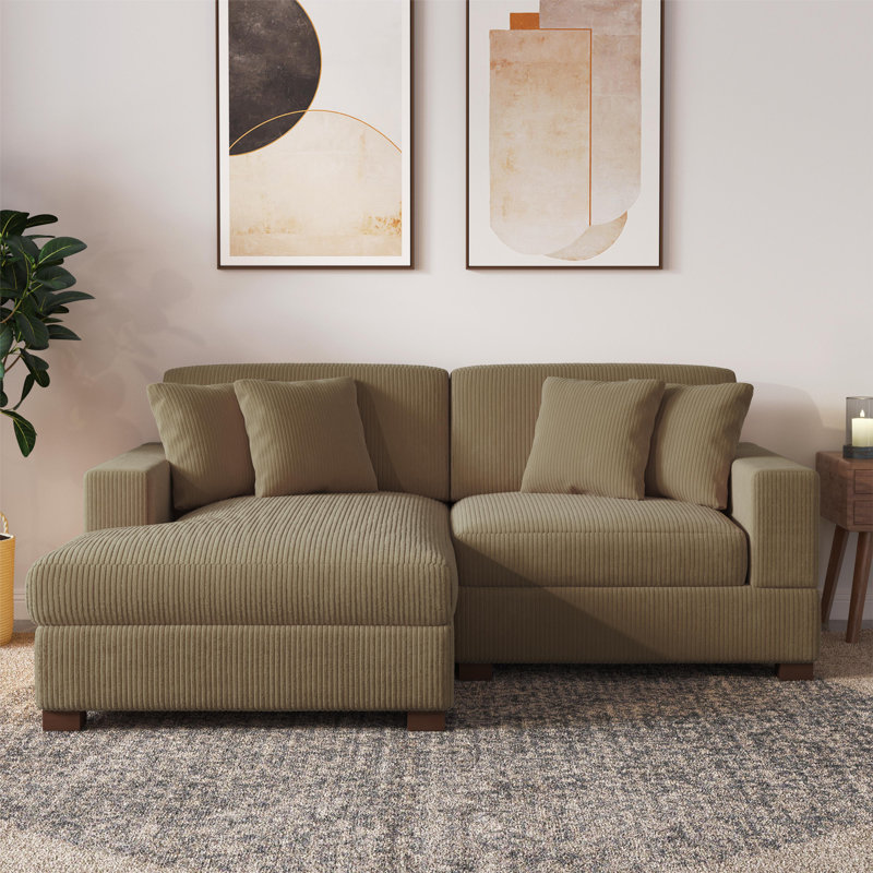 Milbrey Modular Corner Sofa, Left Hand Facing, Camel