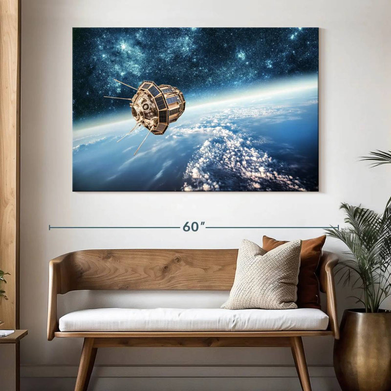 Oberle Outer Space Satellite, 34" H x 51" W