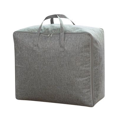 Large Reusable Storage Bags With Strong Handles And Zippers Heavy Duty Washable Moving Bag Closet Under Bed Organizer For Bedding Blanket