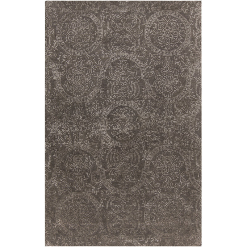 Alivia Damask Indoor Rug, Rectangle 2' x 3'