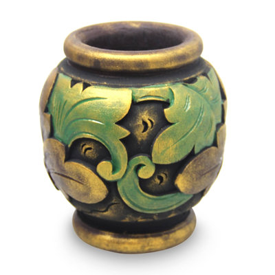 Vase de table acajou rétro Danielburnham