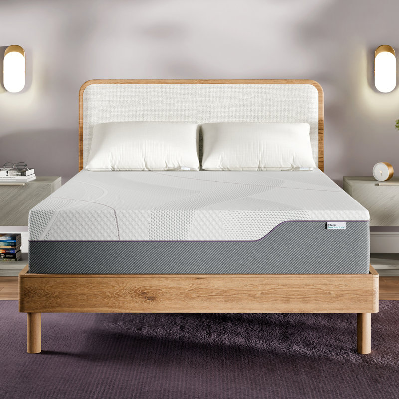 Sleep Innovations Shiloh 12 Inch Green Tea Memory Foam Mattress, Twin Size, Bed in a Box, Medium Feel, Twin, 12