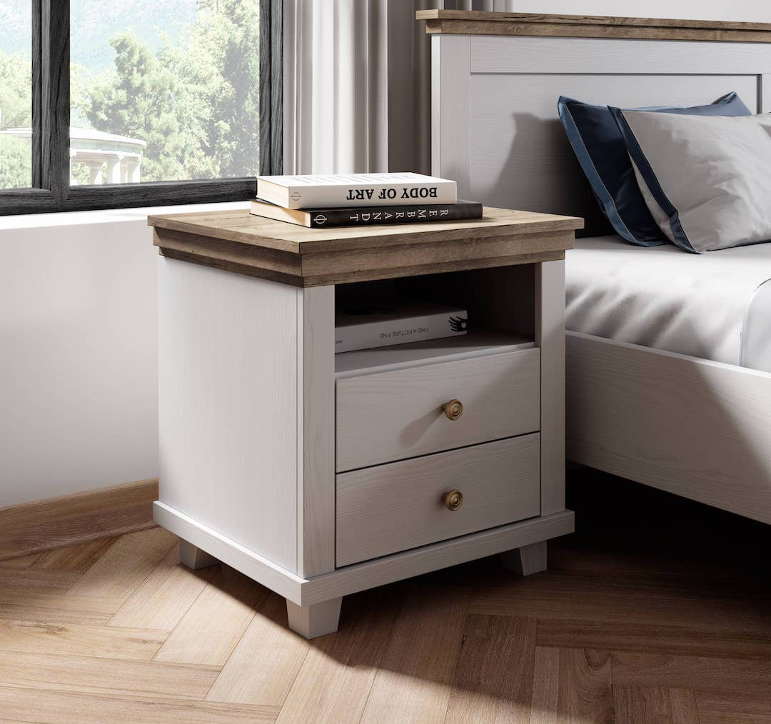 Aaryon 52cm W Manufactured Wood Bedside Table