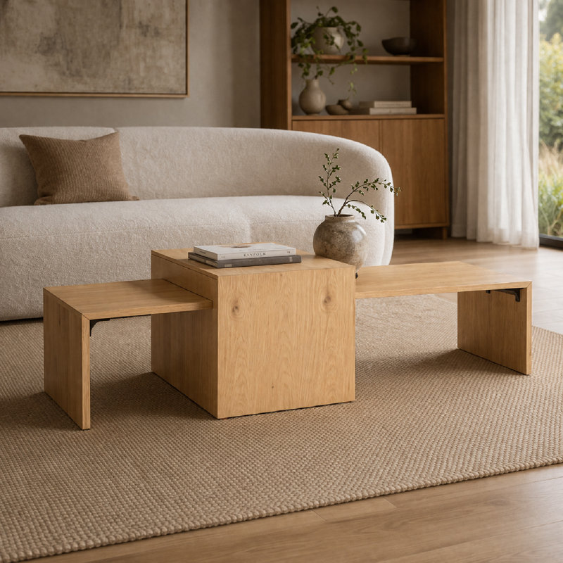 Flos Nesting Coffee Table, Natural