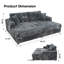 Chaise longue surdimensionnée à assise profonde avec canapé-lit et coussins décoratifs Cloud-1532217707