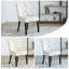 Chaise capitonnée beige rembourrée -1135158702