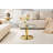 27.5-inch Diameter Round Tempered Glass Coffee Table-1997371065