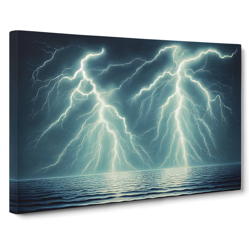 Lightning View - Wrapped Canvas, 35cm H x 50cm W x 3cm D