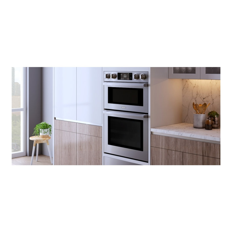 30" Double Wall Oven Steam, Silver