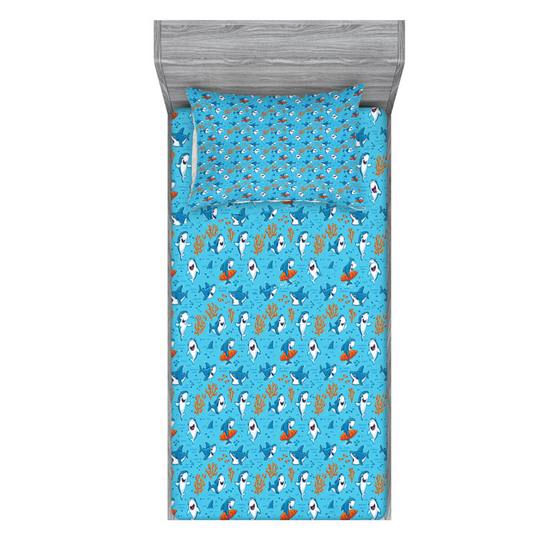 Microfiber Sheet Set, Twin Sheet Set with Fitted Sheet