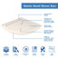 Cabine de douche rectangulaire 38" x 74,75" avec base incluse Prime-20961307