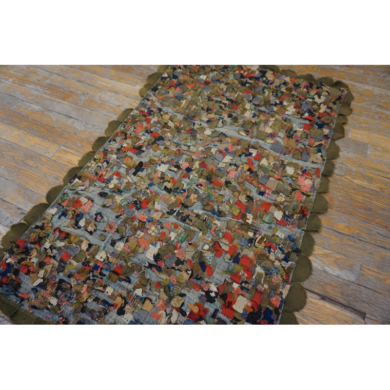 Hand Knotted Wool Floral Area Rug in Multicolored
