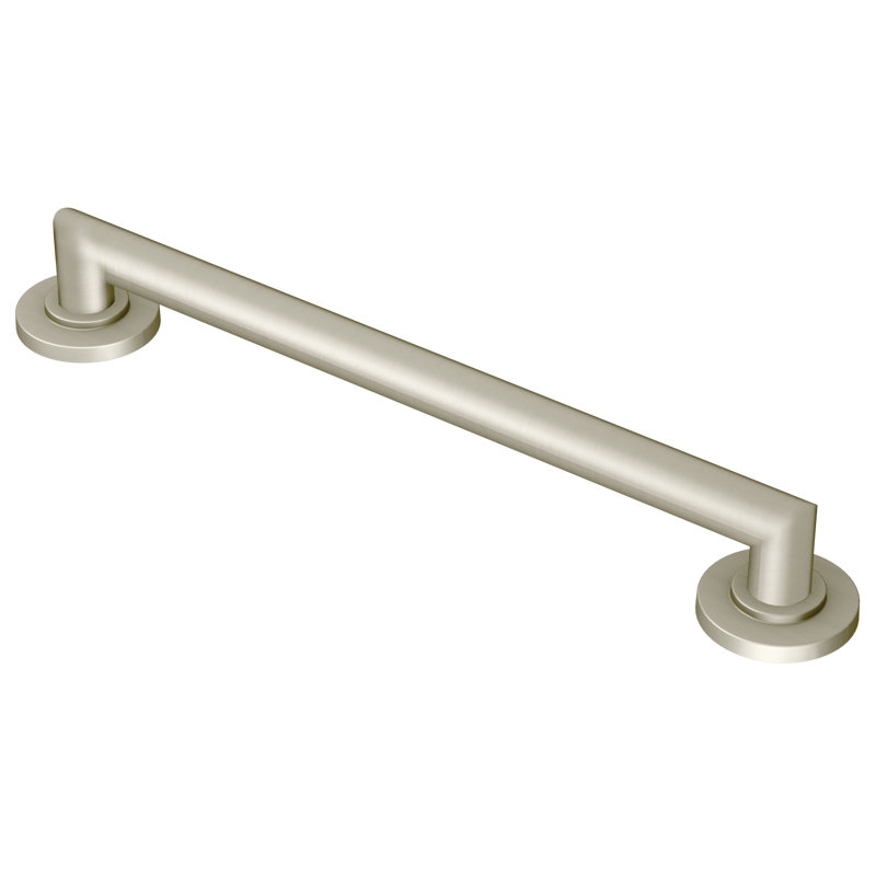 Arris Grab Bar, 12" W, Brushed Nickel