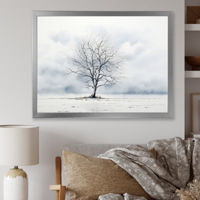 Minimalisme de Winters Tree - impressions sur toile d'arbre
