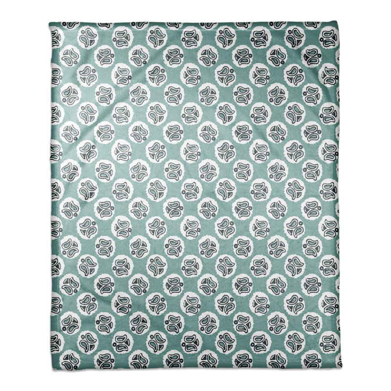 Hand Woven Throw Blanket, Blue