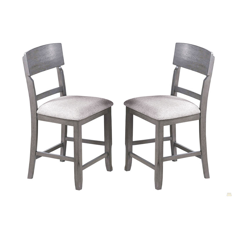 Ensemble de chaises hautes de 2 pi, Gris