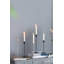 Ensemble de 3 porte-bougies effilés en fer doré, chandeliers modernes pour table, manteau de cheminée, centre de table ou décor d'événement, 12 po, 11 po et 9 po de hauteur -1272093055
