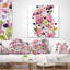 Composition florale rose aquarelle - coussin à imprimé floral-29598231-29598235