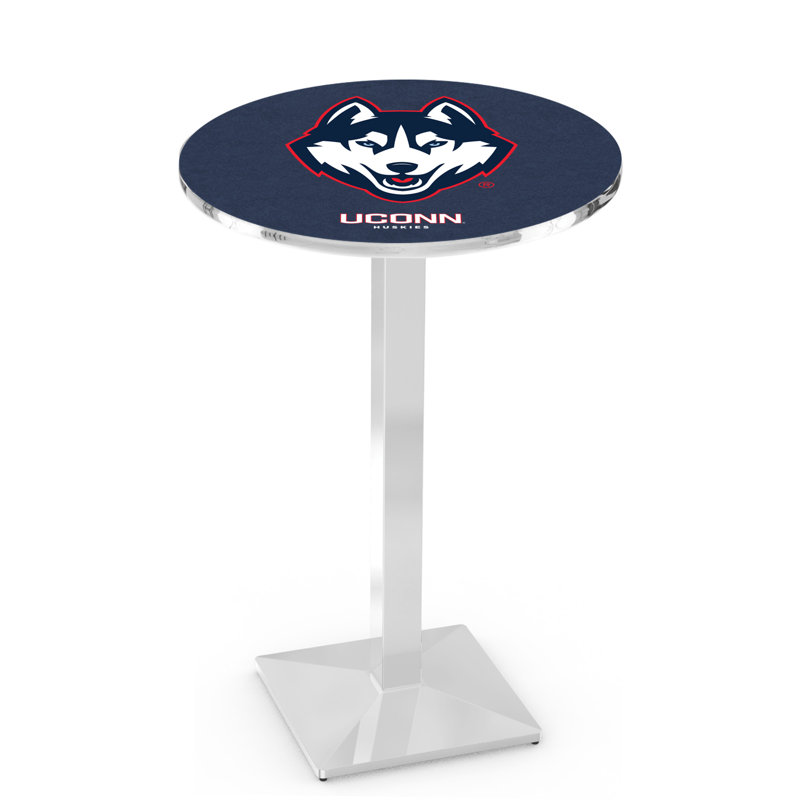 Table bistro NCAA 36 ", Chrome, Université du Connecticut