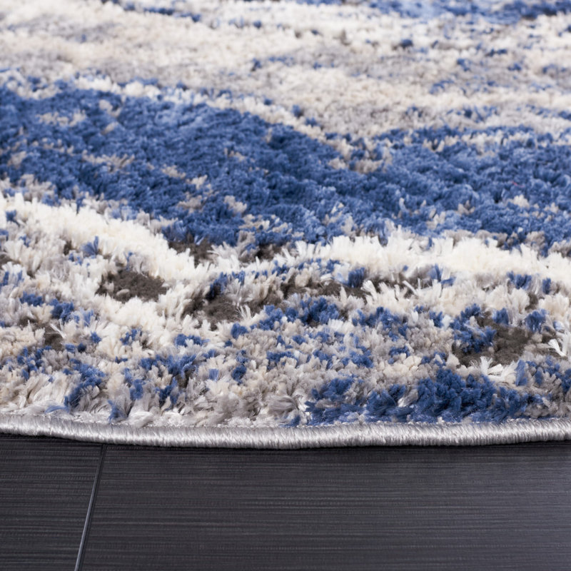 Devoria Performance Abstract Rug, Round 6'7"