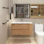 Ensemble de meuble-lavabo simple 36 po avec plateau en céramique Etolin-188736890
