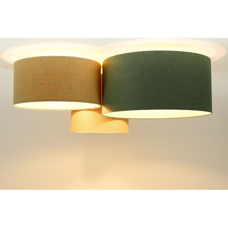 Avaughn Flush Mount, Light Brown/Grey