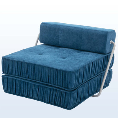 Fauteuil convertible en chenille de 36,61 po de largeur Bethy