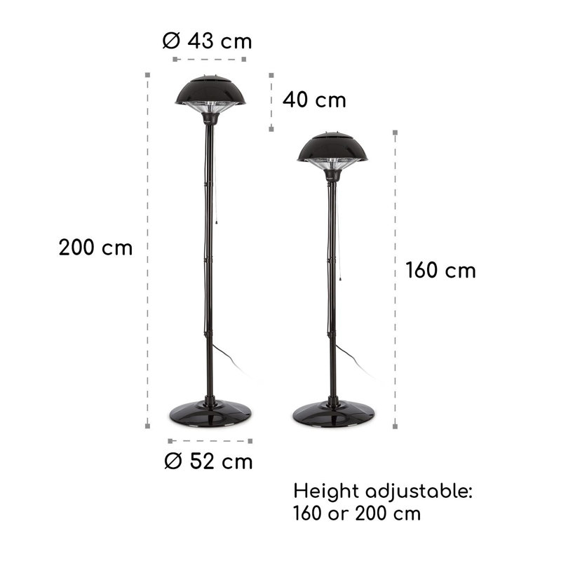 Blumfeldt Electric Standing Patio Heater