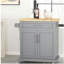 Chariot de cuisine moderne avec rangement et roulettes pivotantes