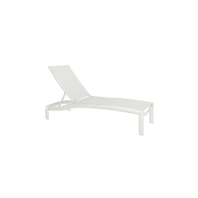 Kor Outdoor Chaise Lounge, Shell, Bogota