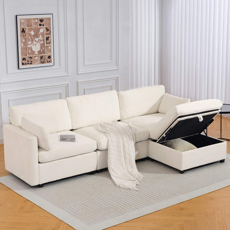 Canapé modulaire Meleri, Beige