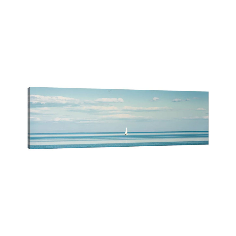Little Piece Of Heaven: Seascape by Nik Rave - Wrapped Canvas Panoramic Print, 121.92 cm H x 40.64 cm W x 1.91 cm D