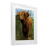 «Mini Highland Cow Calf», reproduction sous verre encadrée, design par Renel Peters