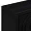 Buffet noir rétro à 4 portes - Offre des options de rangement polyvalentes pour votre maison