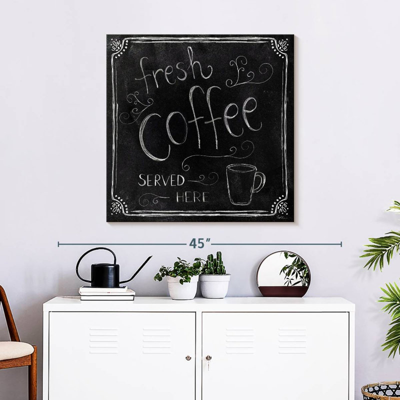 Plaque murale Kema Fresh Coffee Served Here