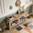 Vintage Entryway Table Fir Wood Natural Grain Reinforced Legs Thick Desktop Shelf-1929926218