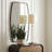 Curved Metal Reversible Accent Wall Mirror