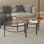 Ensemble de 2 tables basses gigognes à 4 pieds Gaia