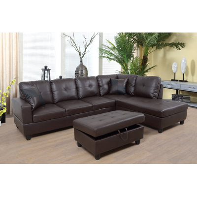 Canapé et chaise longue avec repose-pieds Beesley